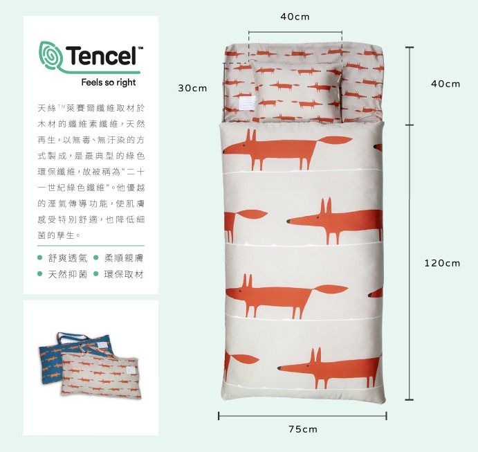 金安德森幼兒園睡墊(兒童睡袋)  討喜的圖案、很舒適的材質