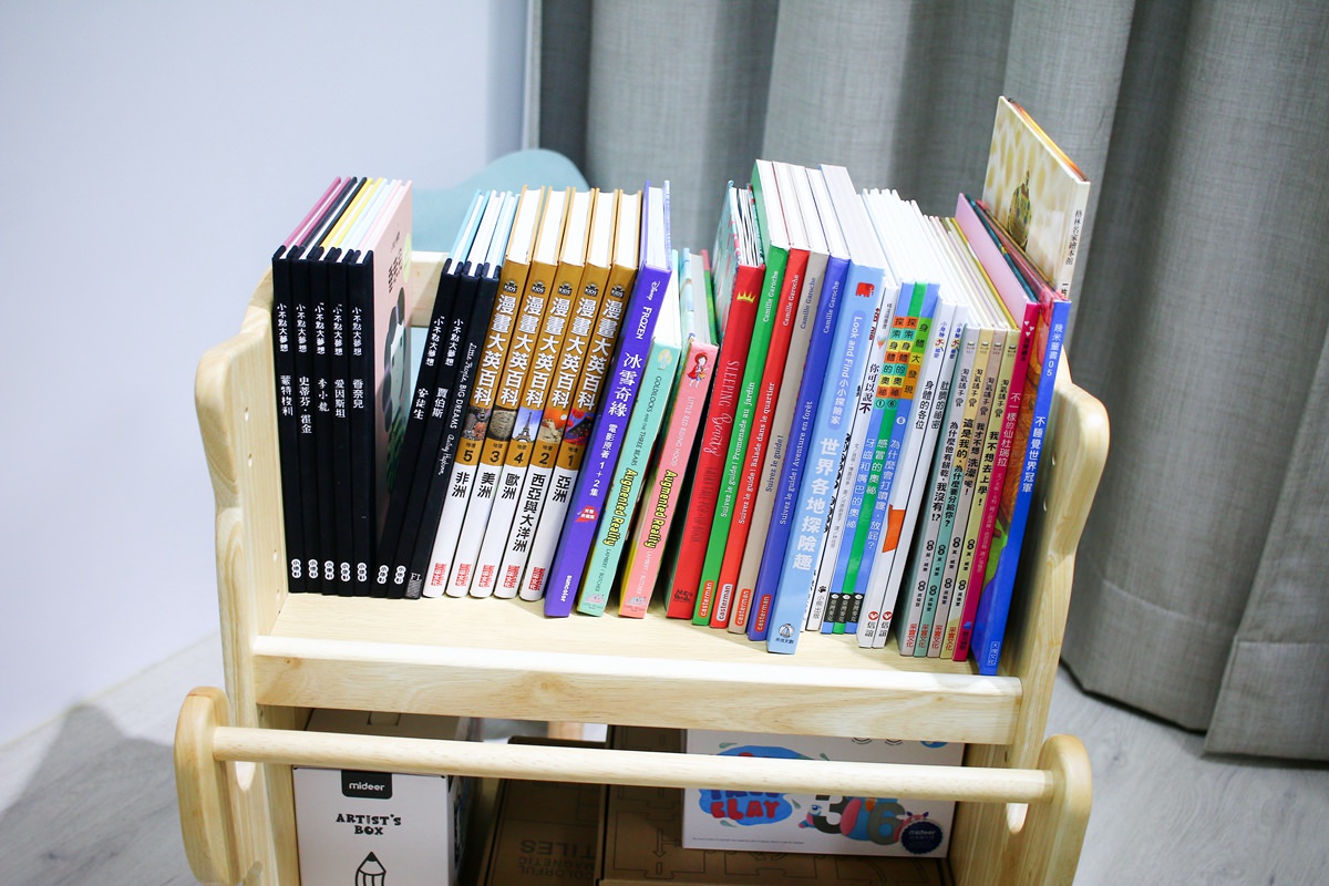 【團購】愛兒館旋轉書櫃實測：5.5級地震也搖不倒的超強收納！加碼開箱行動書包櫃、我的第一座小書櫃