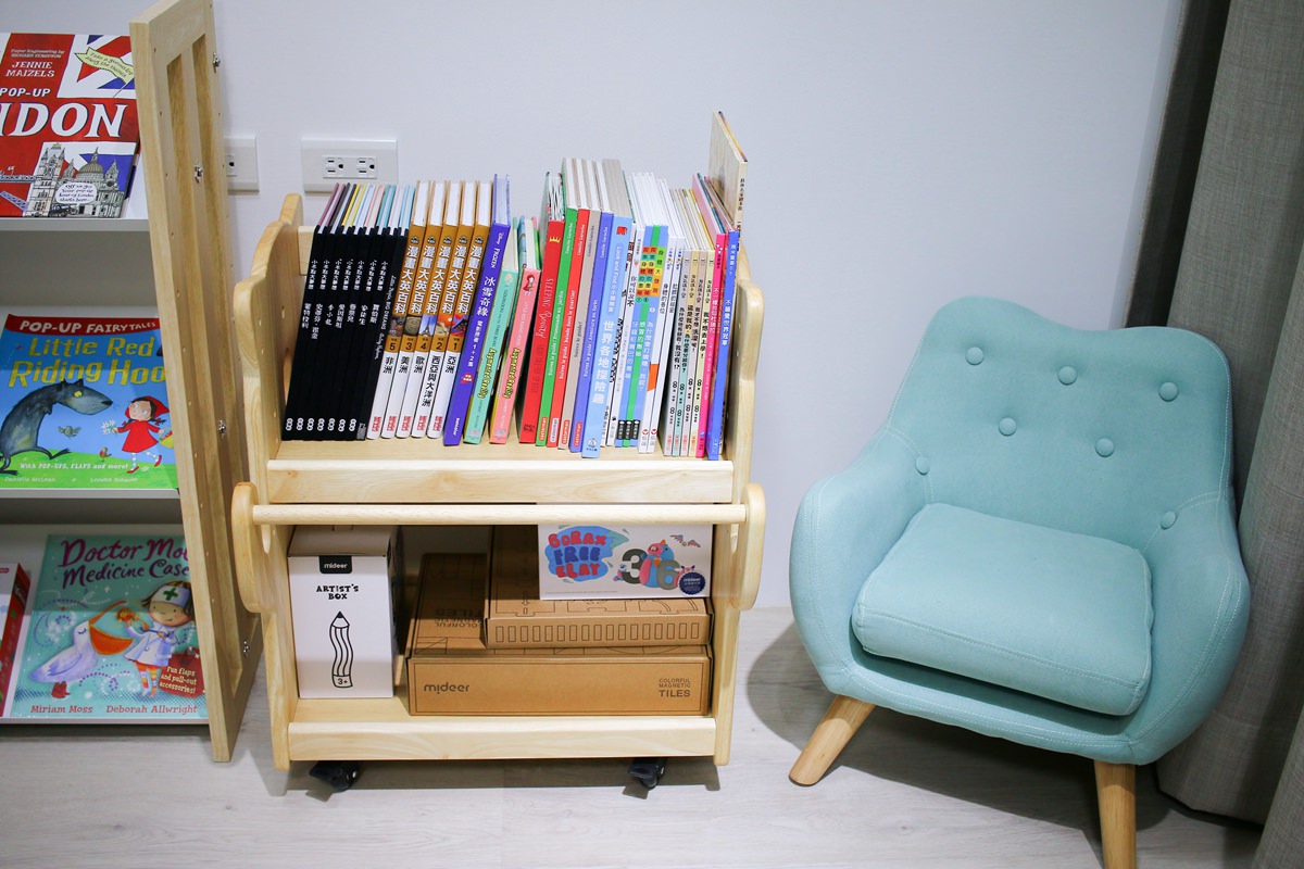 【團購】愛兒館旋轉書櫃實測：5.5級地震也搖不倒的超強收納！加碼開箱行動書包櫃、我的第一座小書櫃