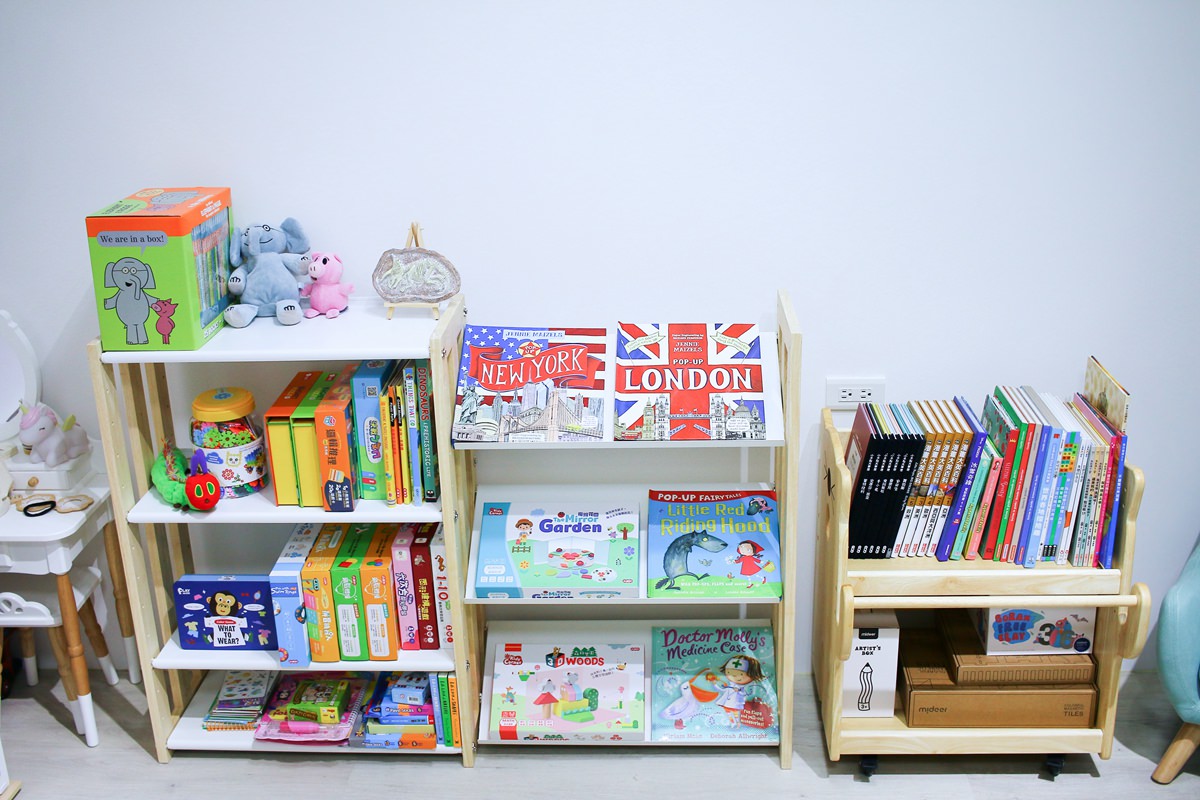 【團購】愛兒館旋轉書櫃實測：5.5級地震也搖不倒的超強收納！加碼開箱行動書包櫃、我的第一座小書櫃