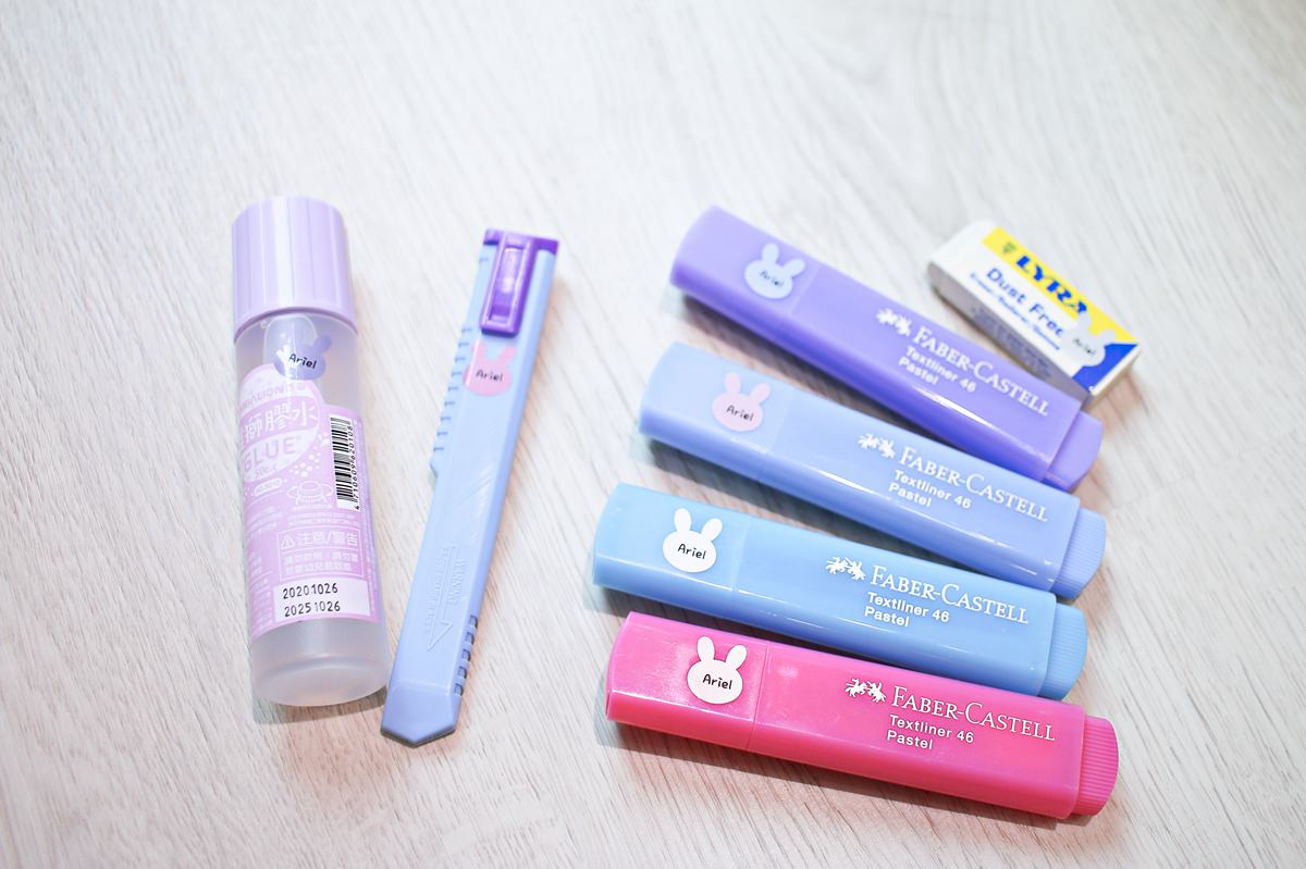 【團購】韓國姓名貼、姓名章客製化團購，圖案可愛又防水、防刮，還有電繡名牌以及客製化湯叉喔!