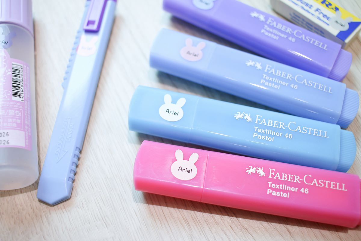 【團購】韓國姓名貼、姓名章客製化團購，圖案可愛又防水、防刮，還有電繡名牌以及客製化湯叉喔!