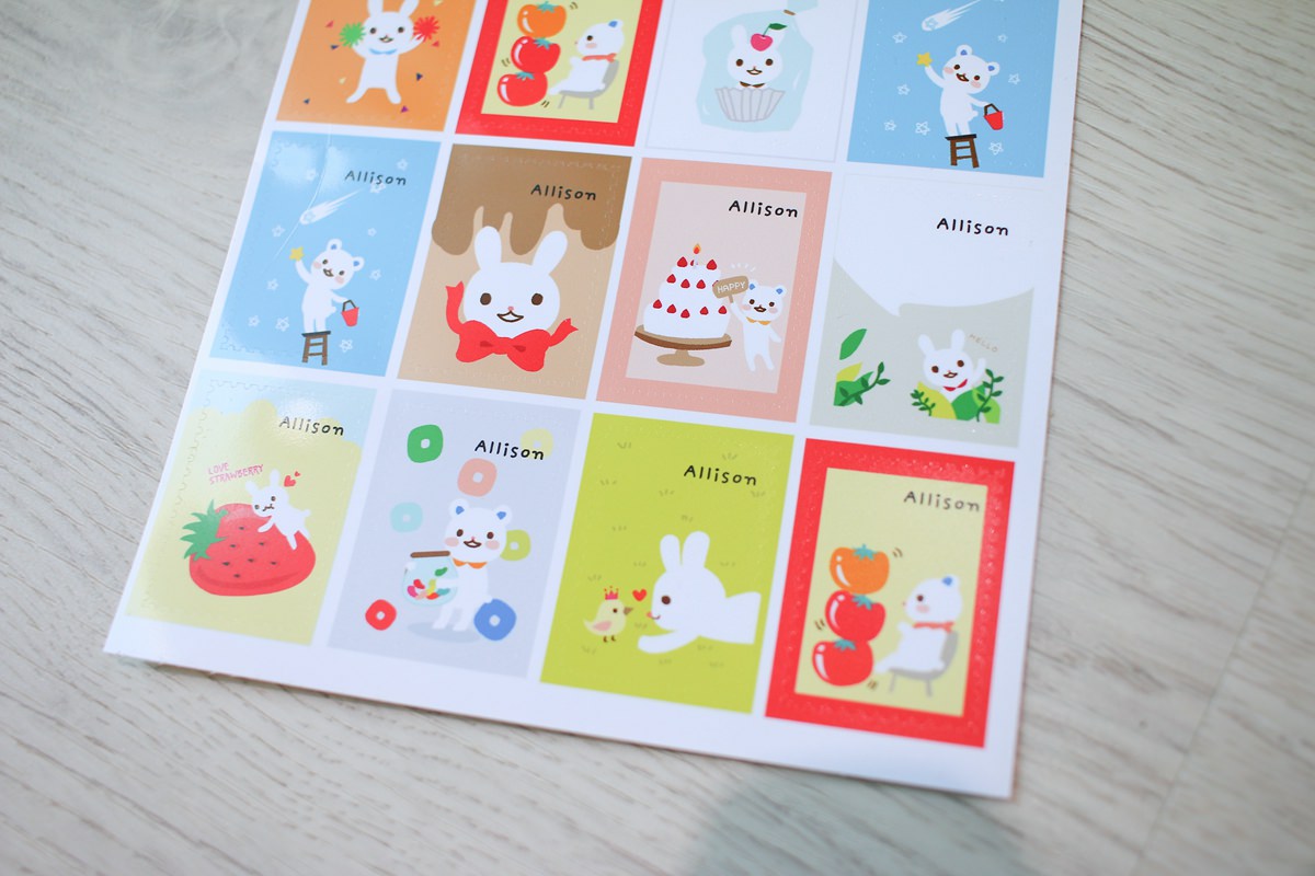 【團購】韓國姓名貼、姓名章客製化團購，圖案可愛又防水、防刮，還有電繡名牌以及客製化湯叉喔!