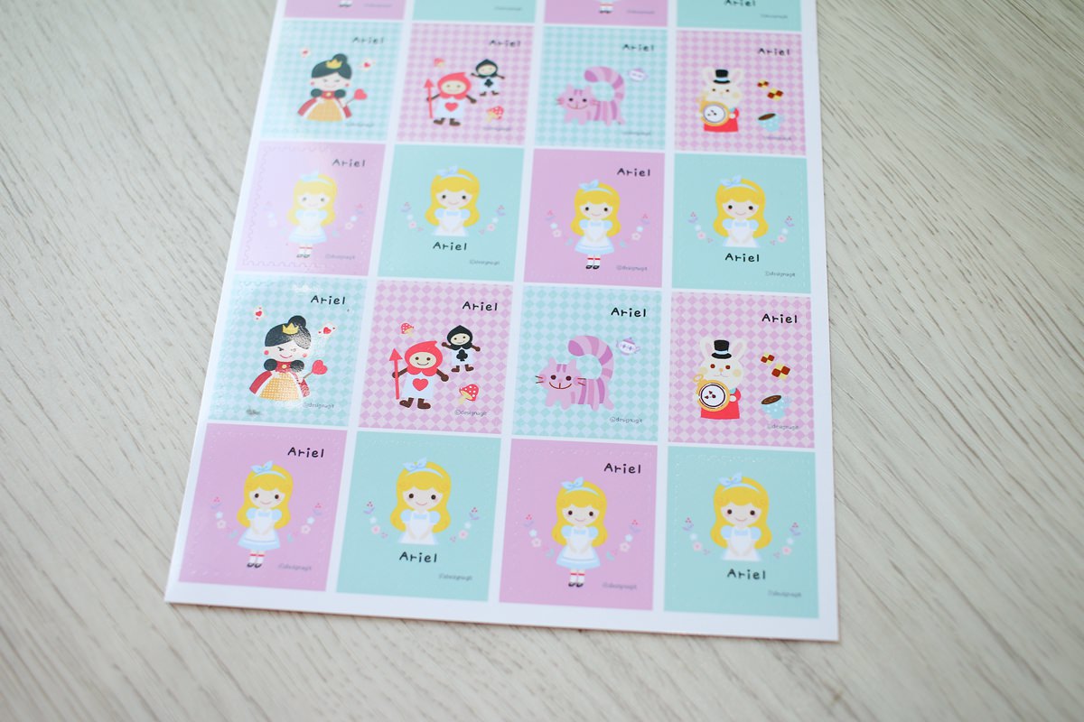 【團購】韓國姓名貼、姓名章客製化團購，圖案可愛又防水、防刮，還有電繡名牌以及客製化湯叉喔!