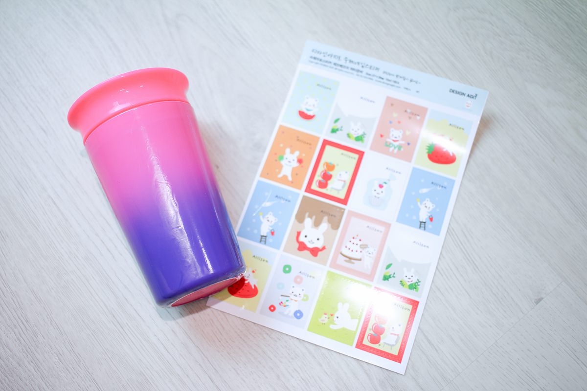 【團購】韓國姓名貼、姓名章客製化團購，圖案可愛又防水、防刮，還有電繡名牌以及客製化湯叉喔!