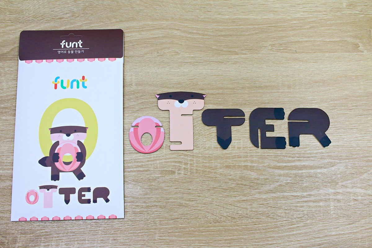 韓國FUNT 英文字母立體拼圖080