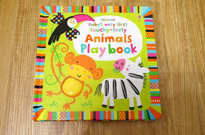 寶寶的第一本觸摸遊戲書USBORNE Animals Play book(Baby’s very first touchy-feely)