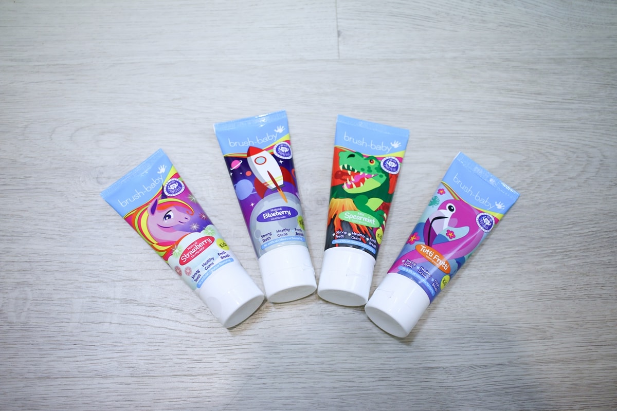 BRUSH BABY電動牙刷、木糖醇牙膏 可愛的動物造型，讓孩子開開心心學習自主刷牙