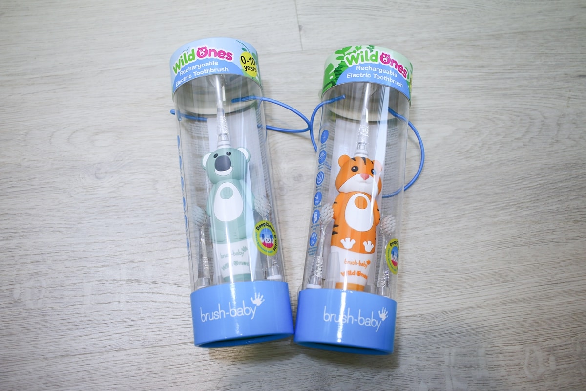 BRUSH BABY電動牙刷、木糖醇牙膏 可愛的動物造型，讓孩子開開心心學習自主刷牙