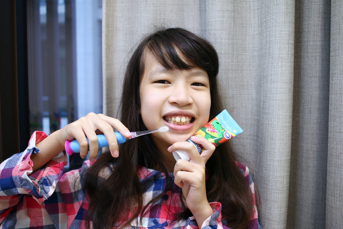 BRUSH BABY電動牙刷、木糖醇牙膏 可愛的動物造型，讓孩子開開心心學習自主刷牙