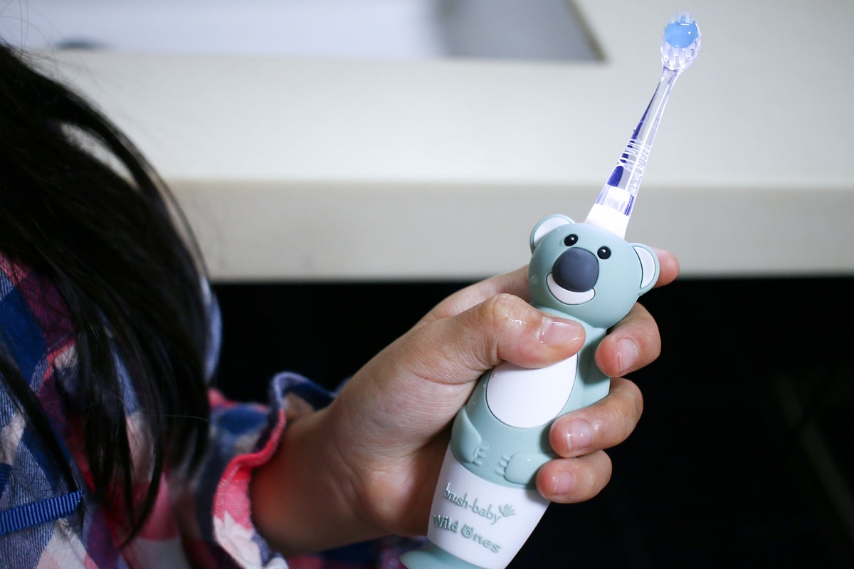 BRUSH BABY電動牙刷、木糖醇牙膏 可愛的動物造型，讓孩子開開心心學習自主刷牙