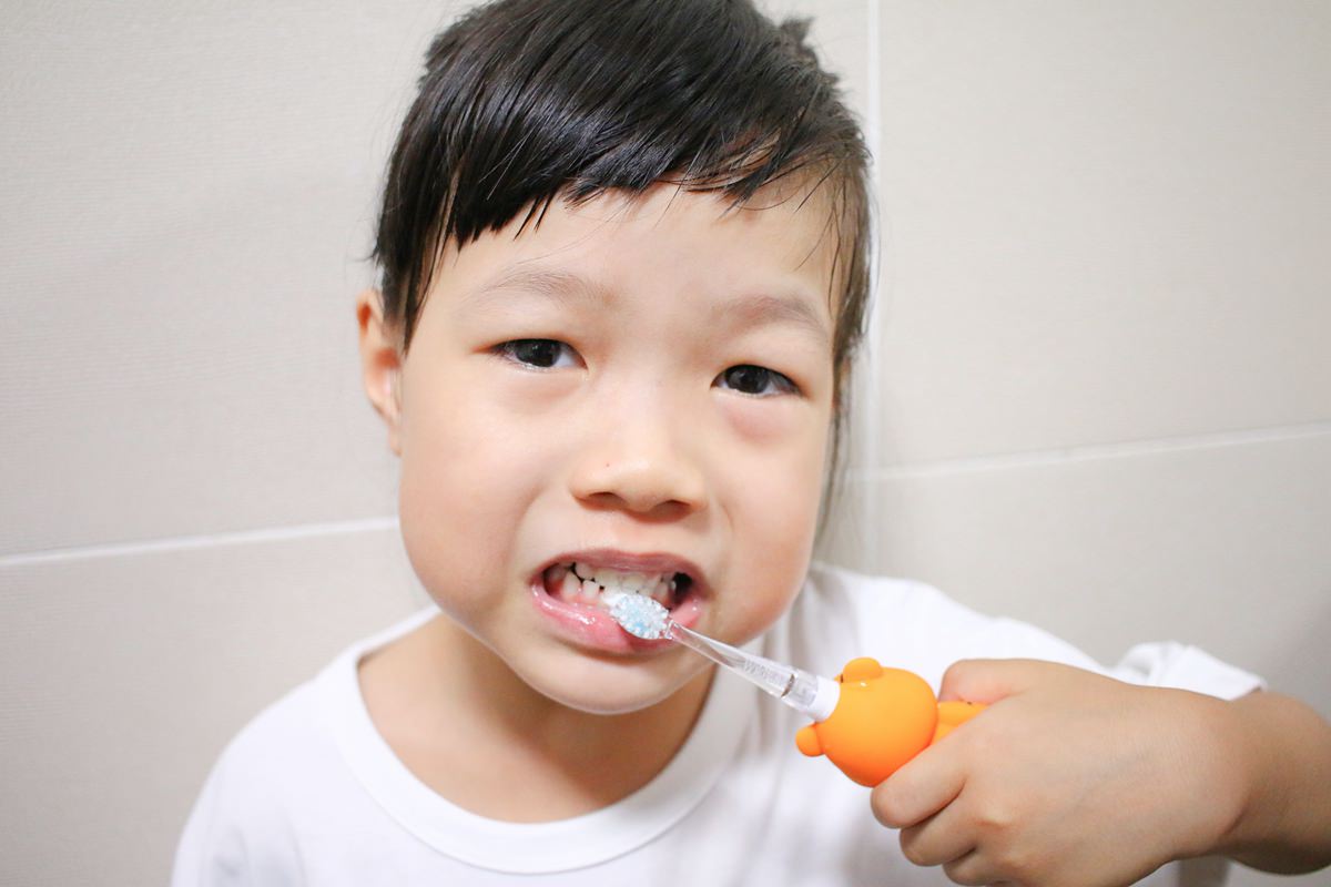 BRUSH BABY電動牙刷、木糖醇牙膏 可愛的動物造型，讓孩子開開心心學習自主刷牙