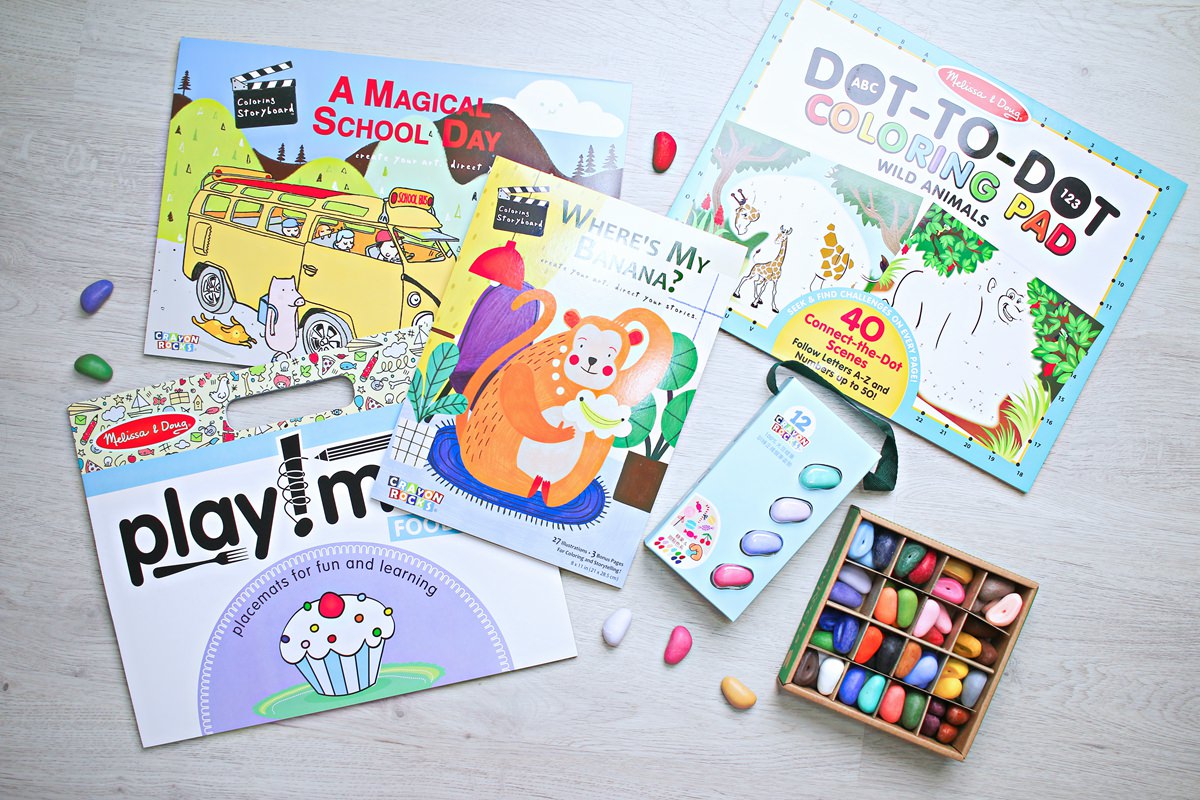 【團購】酷蠟石大豆蠟筆(和著色繪本)Crayon Rocks  色彩豐富、三點握姿輕鬆運筆