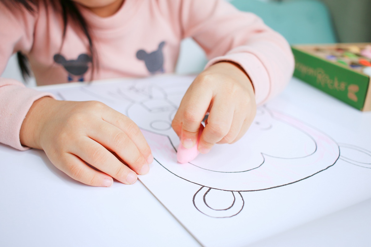 【團購】酷蠟石大豆蠟筆(和著色繪本)Crayon Rocks  色彩豐富、三點握姿輕鬆運筆