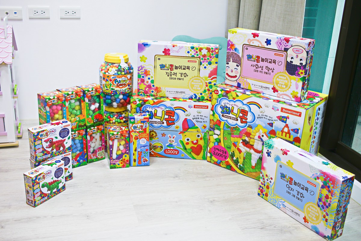 【團購】韓國Donerland 玉米黏土和彩繪玻璃~ 孩子停不下來的手作遊戲