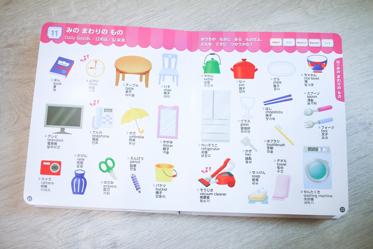 幼兒學習 四語圖解字典 讓孩子學習許多字彙的好物     KidsRead點讀筆推薦