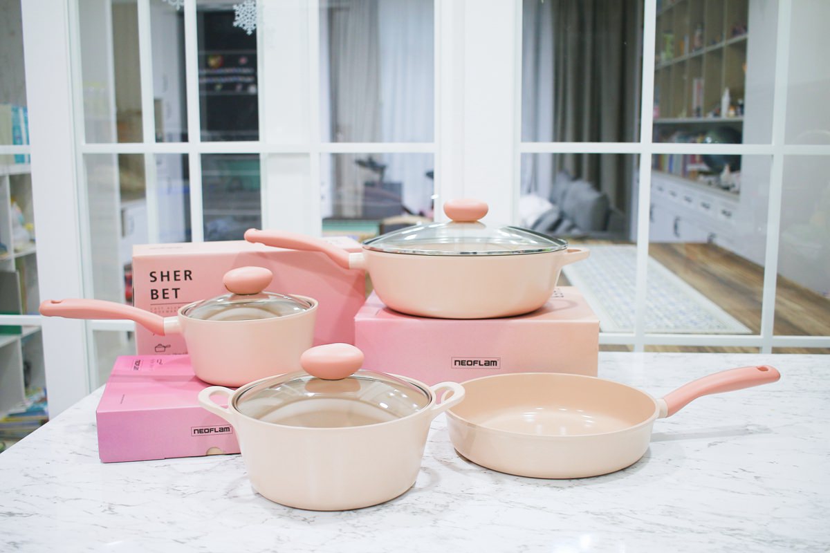 【團購】NEOFLAM蜜桃雪酪美型鍋具 超美的粉紅色系鍋具 擁有料理好心情