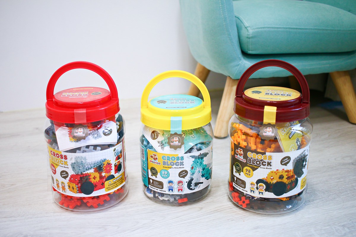 【團購】WOOHOO 心心積木CROSS BLOCK   讓孩子建立建構創意、發揮想像的積木