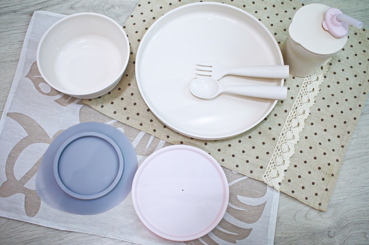 【兒童餐具推薦】Miniware小食客六入組  矽膠吸盤吸力強，使用期長，從6個月的BLW時期到孩子5、6歲以上都能使用