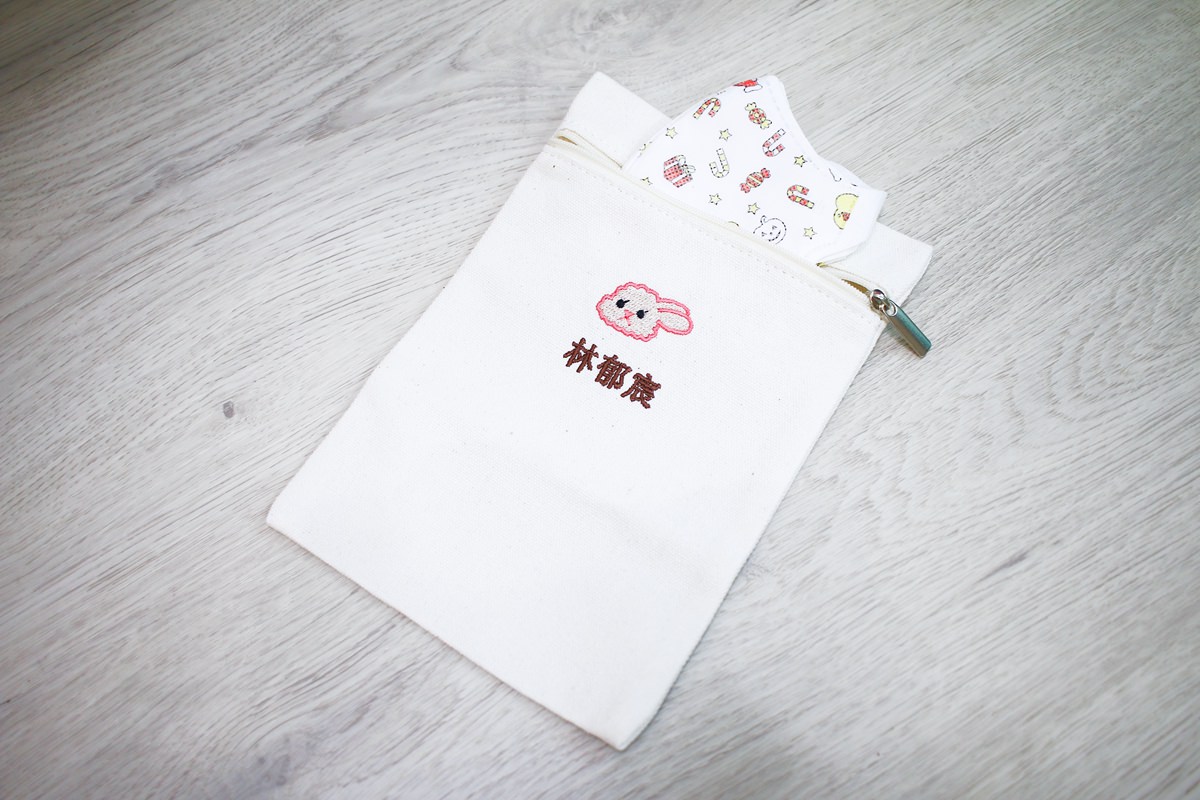 韓國客製電繡拉鍊袋收納袋11